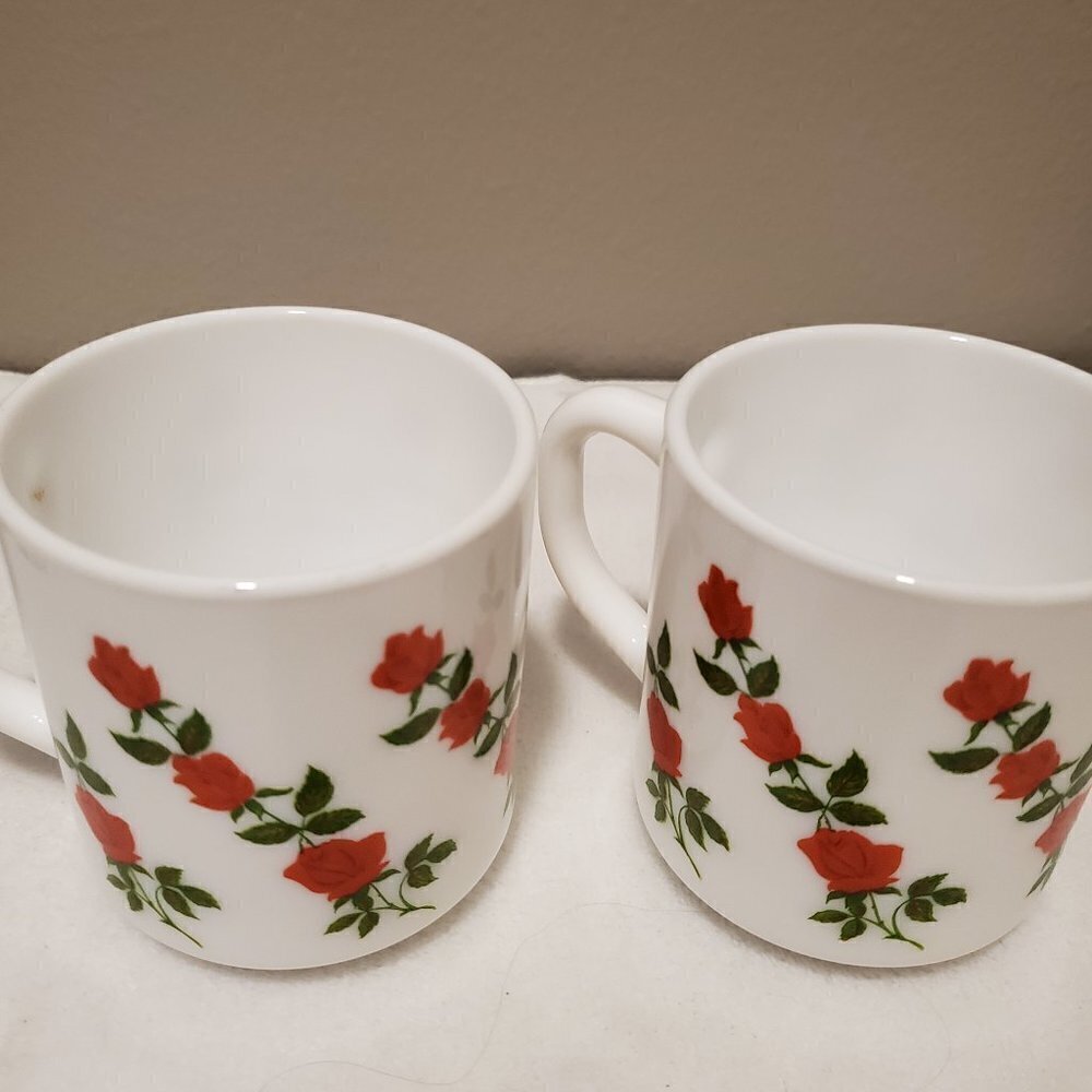 Vintage arcopal milk glass